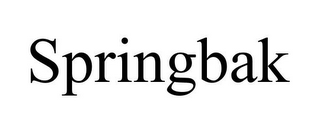 SPRINGBAK