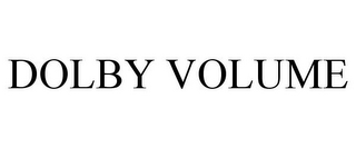 DOLBY VOLUME