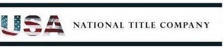 USA NATIONAL TITLE COMPANY