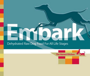 EMBARK DEHYDRATED RAW DOG FOOD FOR ALL LIFE STAGES THE HONEST KITCHEN MADE WITH TURKEY, VEGETABLES AND FRUITS. GRAIN-FREE.