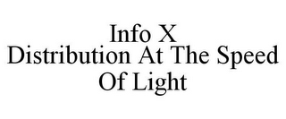 INFO X DISTRIBUTION AT THE SPEED OF LIGHT