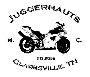 JUGGERNAUTS M. C. EST.2006 CLARKSVILLE, TN