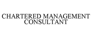 CHARTERED MANAGEMENT CONSULTANT