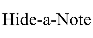 HIDE-A-NOTE