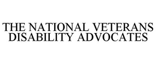 THE NATIONAL VETERANS DISABILITY ADVOCATES