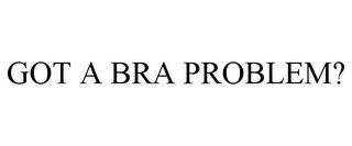 GOT A BRA PROBLEM?