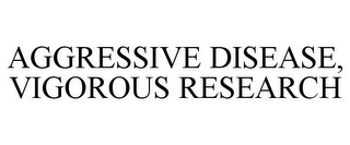 AGGRESSIVE DISEASE, VIGOROUS RESEARCH