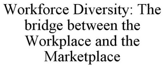 WORKFORCE DIVERSITY: THE BRIDGE BETWEEN THE WORKPLACE AND THE MARKETPLACE