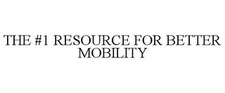 THE #1 RESOURCE FOR BETTER MOBILITY