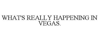 WHAT'S REALLY HAPPENING IN VEGAS.