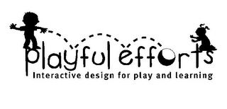 PLAYFUL EFFORTS INTERACTIVE DESIGN FOR PLAY AND LEARNING