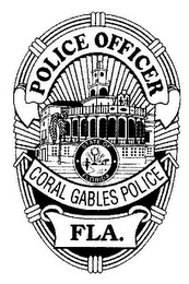 POLICE OFFICER STATE OF FLORIDA CORAL GABLES POLICE FLA.