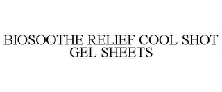 BIOSOOTHE RELIEF COOL SHOT GEL SHEETS