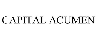 CAPITAL ACUMEN