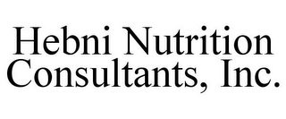 HEBNI NUTRITION CONSULTANTS, INC.