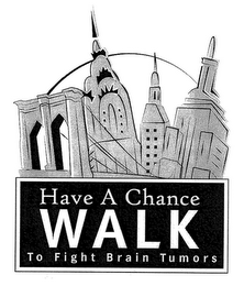 HAVE A CHANCE WALK TO FIGHT BRAIN TUMORS