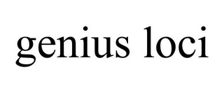 GENIUS LOCI
