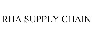 RHA SUPPLY CHAIN