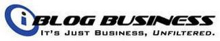 I BLOG BUSINESS IT'S JUST BUSINESS, UNFILTERED.