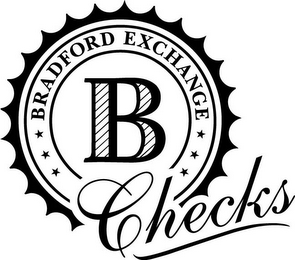 B BRADFORD EXCHANGE CHECKS