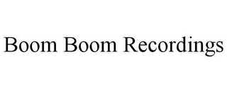 BOOM BOOM RECORDINGS