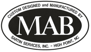 MAB CUSTOM DESIGNED AND MANUFACTURED BY SARTIN SERVICES, INC. - HIGH POINT, NC