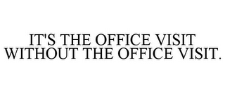 IT'S THE OFFICE VISIT WITHOUT THE OFFICE VISIT.