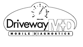 DRIVEWAYMD MOBILE DIAGNOSTICS 0 1 2 3 4 5 6 RPMX1000