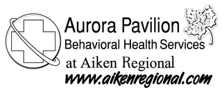 AURORA PAVILION BEHAVIORAL HEALTH SERVICES AT AIKEN REGIONAL WWW.AIKENREGIONAL.COM