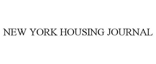 NEW YORK HOUSING JOURNAL