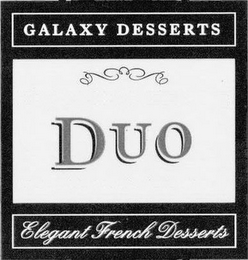 GALAXY DESSERTS DUO ELEGANT FRENCH DESSERTS