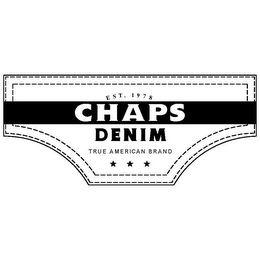 EST. 1978 CHAPS DENIM TRUE AMERICAN BRAND