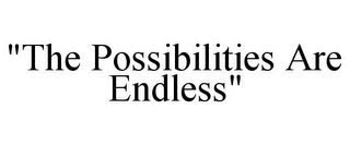 "THE POSSIBILITIES ARE ENDLESS"