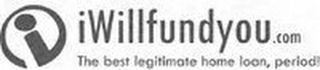 I IWILLFUNDYOU.COM THE BEST LEGITIMATE HOME LOAN, PERIOD!