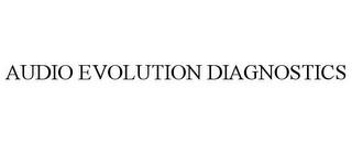 AUDIO EVOLUTION DIAGNOSTICS