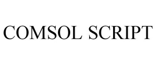 COMSOL SCRIPT