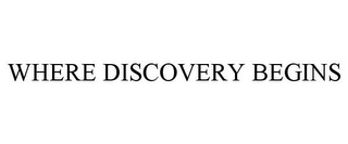 WHERE DISCOVERY BEGINS