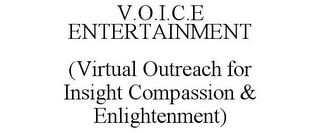 V.O.I.C.E ENTERTAINMENT (VIRTUAL OUTREACH FOR INSIGHT COMPASSION & ENLIGHTENMENT)