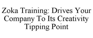 ZOKA TRAINING: DRIVES YOUR COMPANY TO ITS CREATIVITY TIPPING POINT