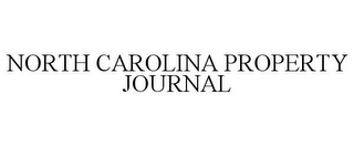 NORTH CAROLINA PROPERTY JOURNAL