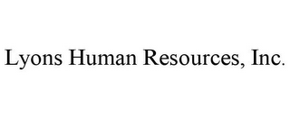 LYONS HUMAN RESOURCES, INC.