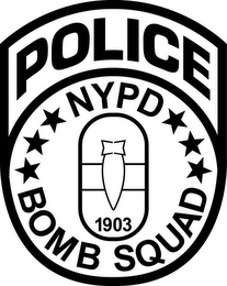 POLICE NYPD 1903 BOMB SQUAD