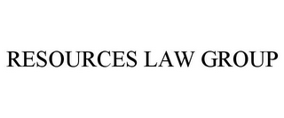 RESOURCES LAW GROUP