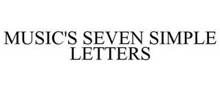 MUSIC'S SEVEN SIMPLE LETTERS