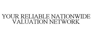 YOUR RELIABLE NATIONWIDE VALUATION NETWORK