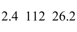 2.4 112 26.2