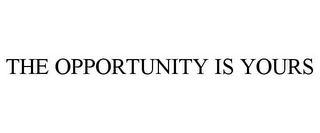 THE OPPORTUNITY IS YOURS