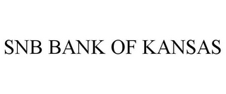 SNB BANK OF KANSAS