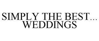 SIMPLY THE BEST... WEDDINGS