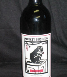 MONKEY BUSINESS MERLOT SONOMA COUNTY 20002